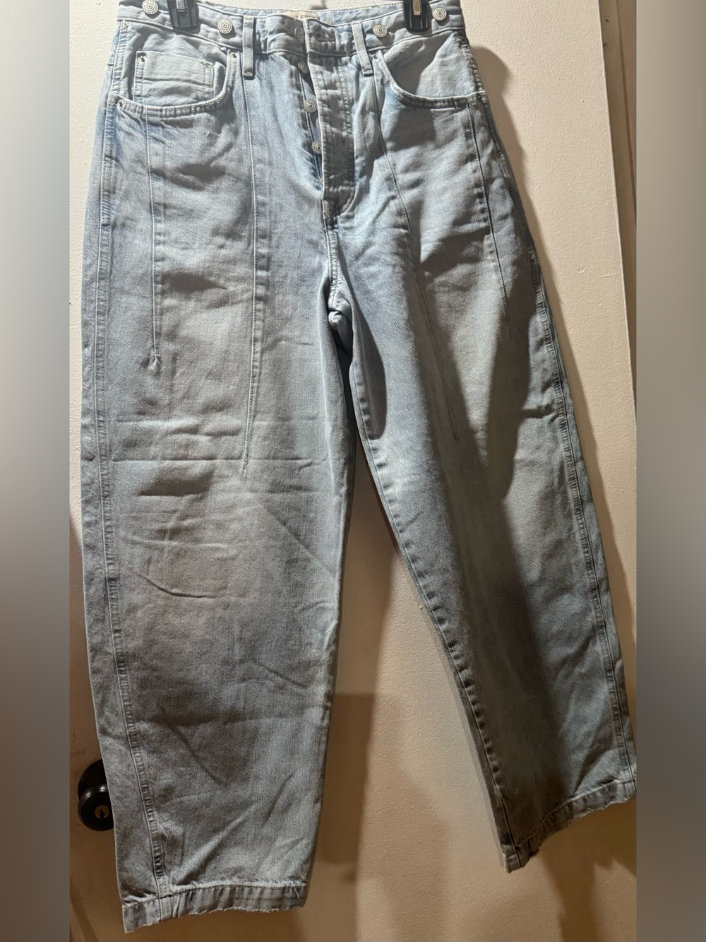 We the free high rise barrel jeans